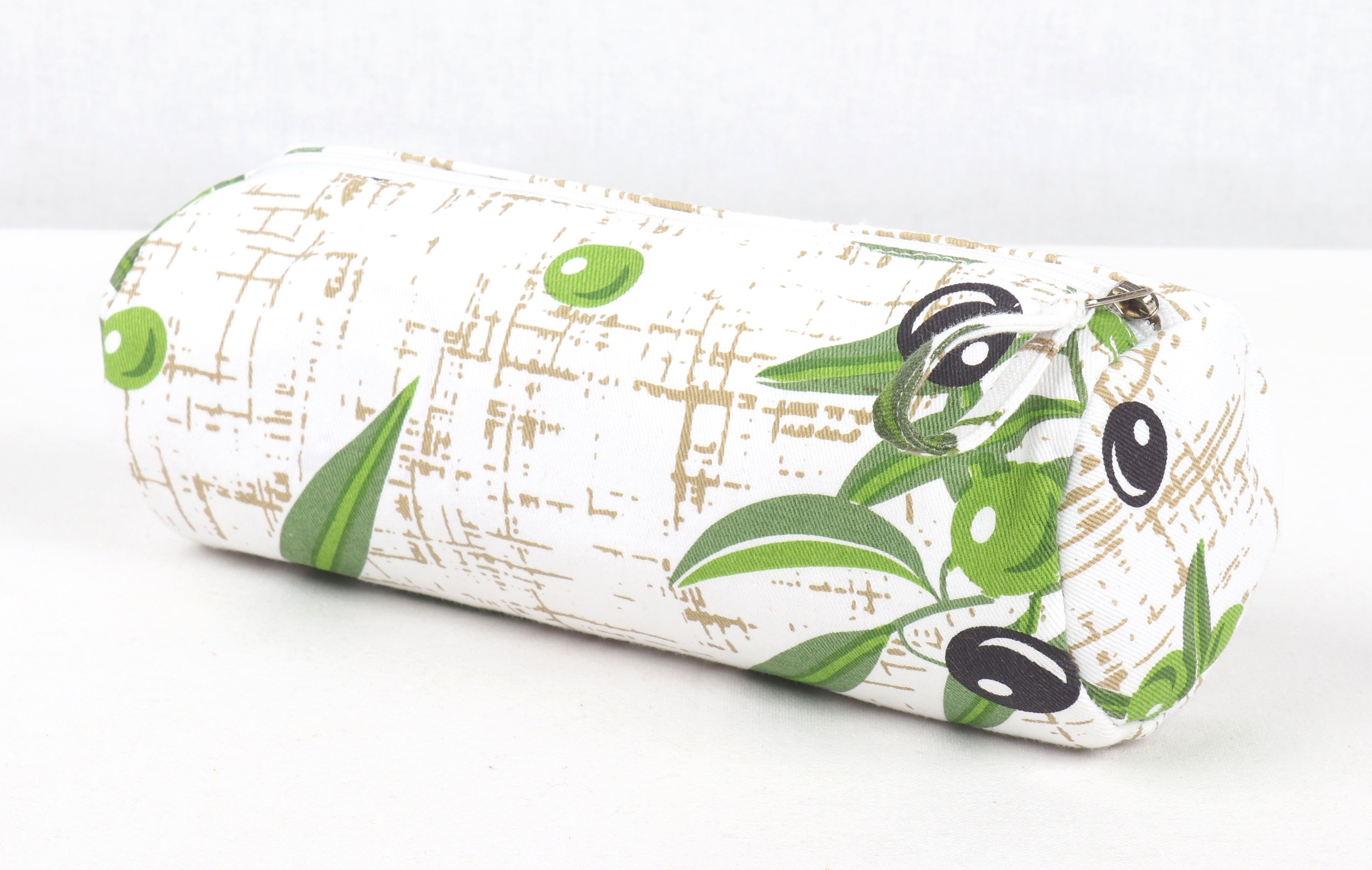 Cotton Green Leaf Pencil Pouches - Pack of 2 pcs