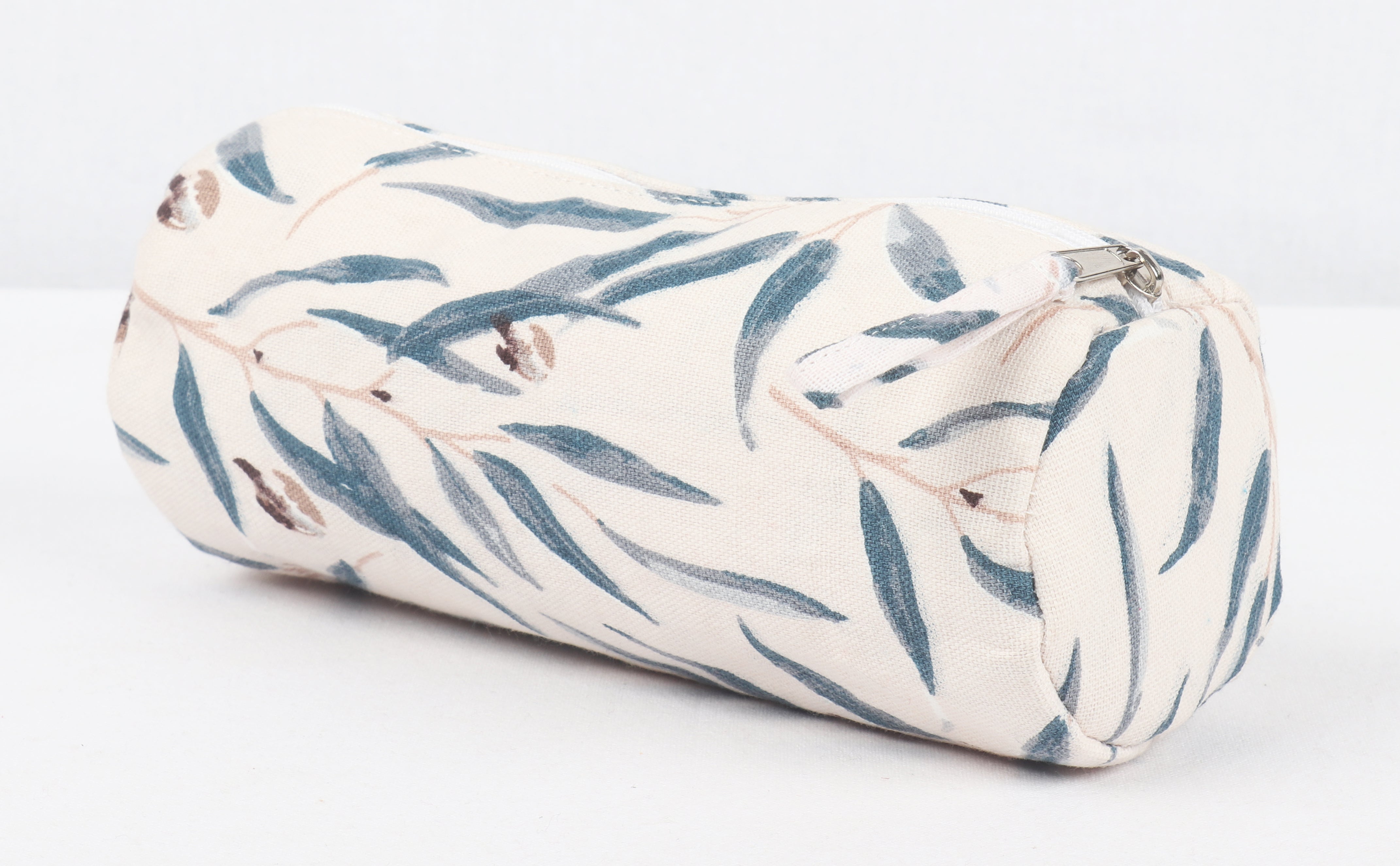 Cotton Sandal Blue Floral Pencil Pouches - Pack of 2 pcs