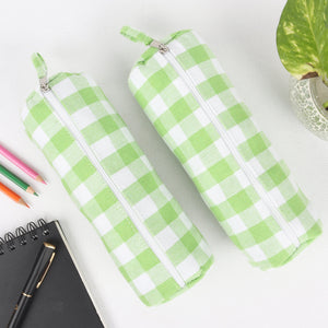Cotton Green Square Pencil Pouches - Pack of 2 pcs