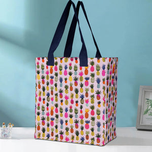 Cotton Canvas Heart Sprinkle Digital Printed Shopping Tote Bags