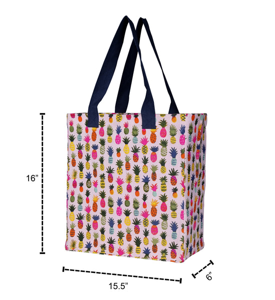 Buy Cotton Canvas Heart Sprinkle Digital Printed Tote Bag Online