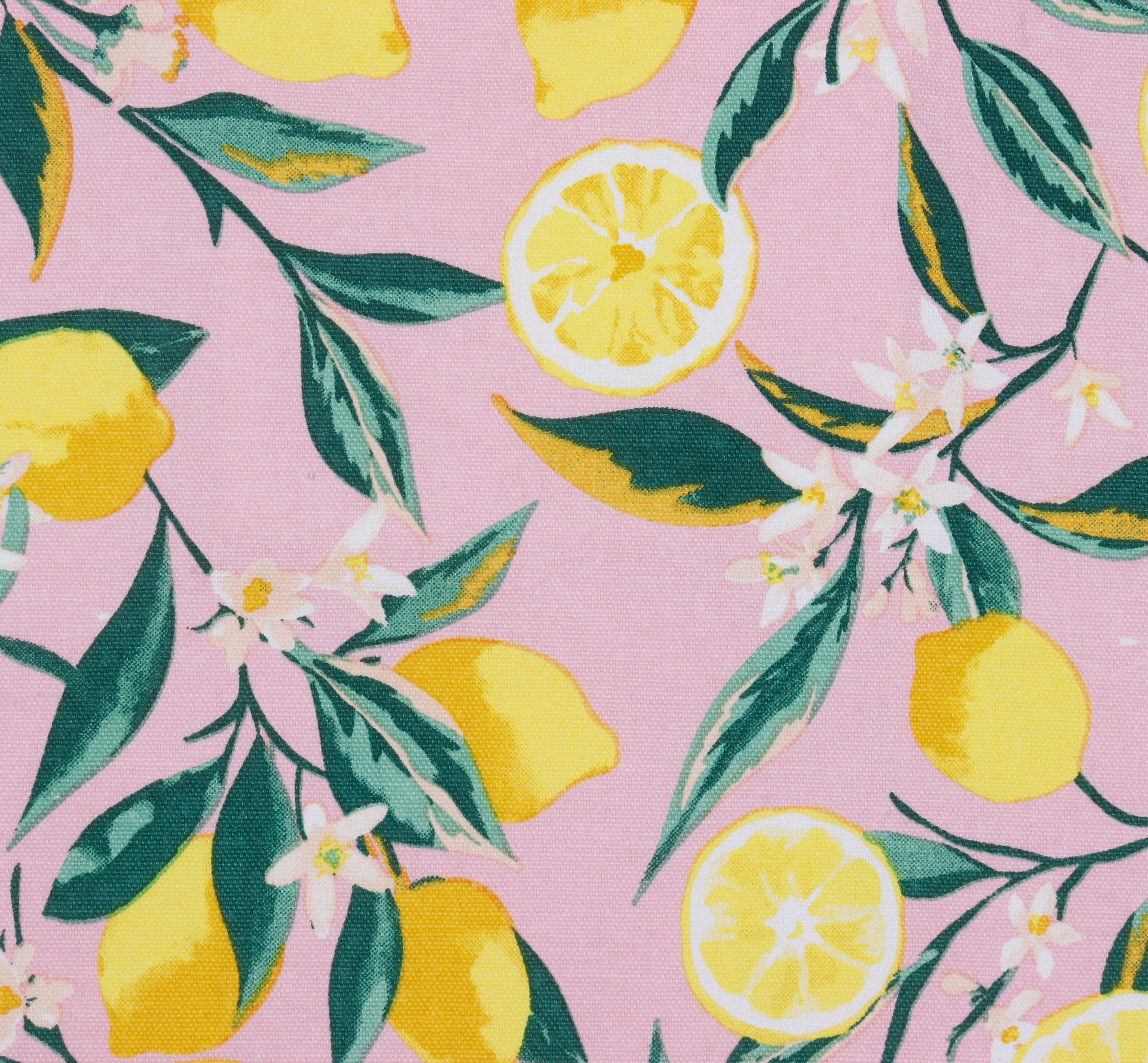 Cotton Canvas Lemon Bliss Digital Printed Shopping Tote Bags