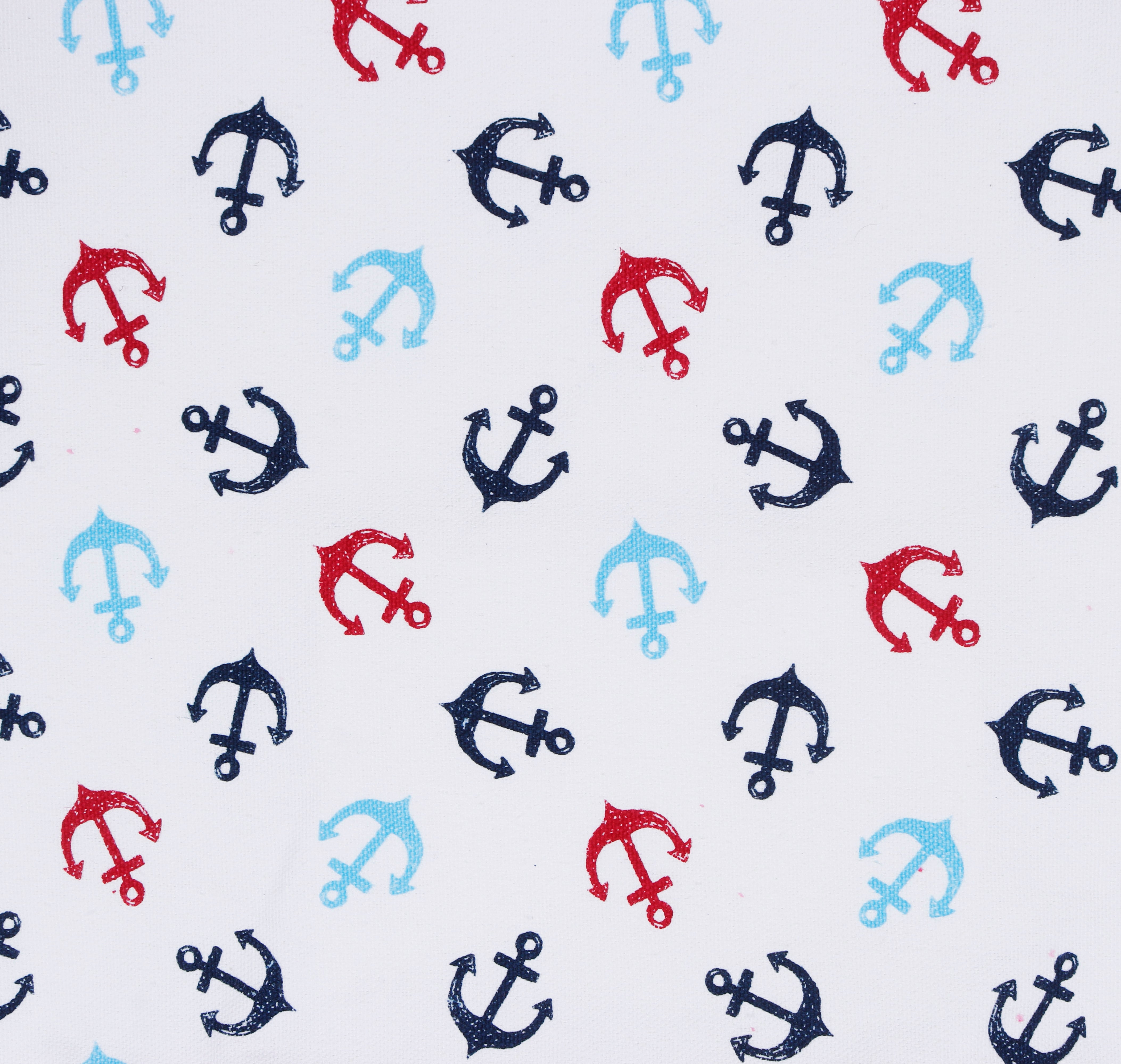 Cotton Canvas Anchors Digital Printed Shopping Tote Bags