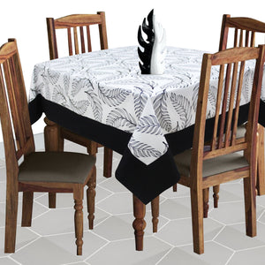 Cotton Wings Leaf with Border 4 Seater Table Cloths Pack of 1 freeshipping - Airwill