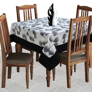 Cotton Root Leaf with Border 4 Seater Table Cloths Pack of 1 freeshipping - Airwill