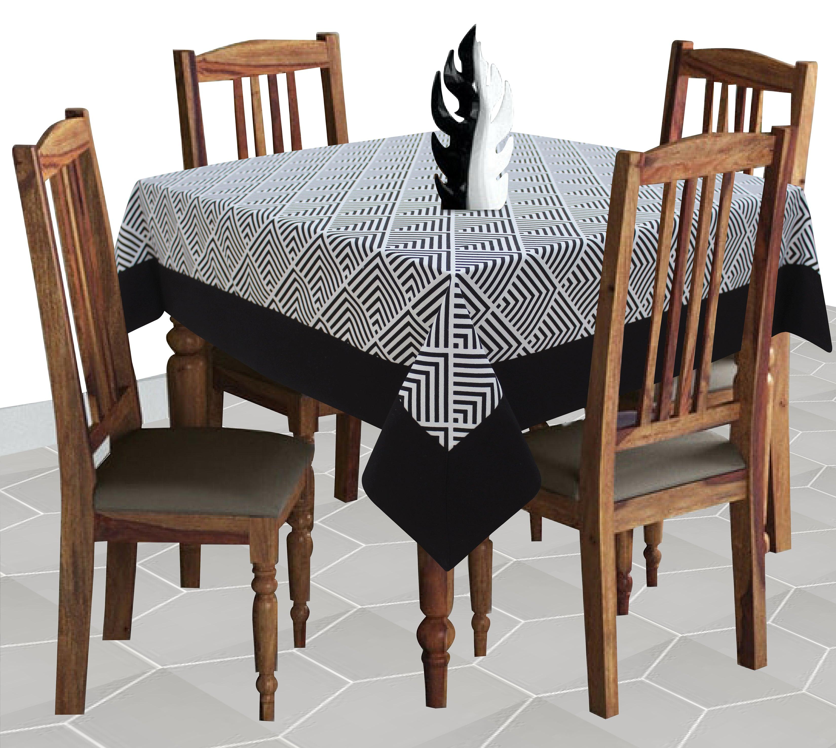 Cotton Diamond Check with Border 4 Seater Table Cloths