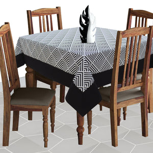 Cotton Diamond Check with Border 4 Seater Table Cloths Pack of 1 freeshipping - Airwill