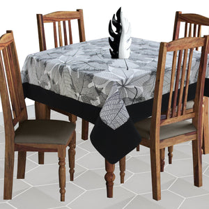 Cotton Palm Leaf with Border 4 Seater Table Cloths Pack of 1 freeshipping - Airwill