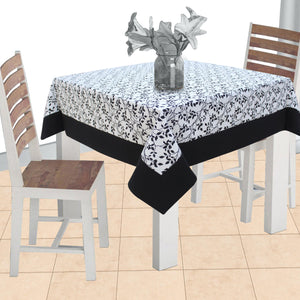 Cotton Small Leaf with Border 2 Seater Table Cloths Pack of 1 freeshipping - Airwill