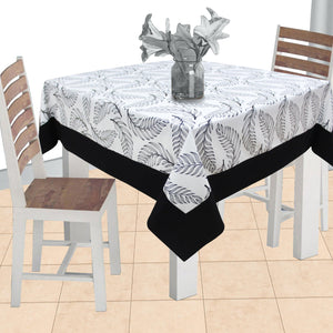 Cotton Wings Leaf with Border 2 Seater Table Cloths Pack of 1 freeshipping - Airwill