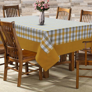Cotton Lanfranki Yellow with Border 6 Seater Table Cloths Pack of 1 freeshipping - Airwill