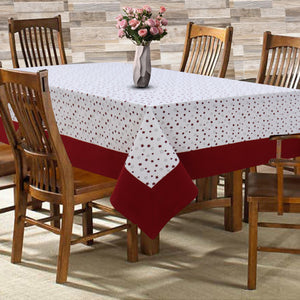 Cotton Ricco Star with Border 6 Seater Table Cloths Pack of 1 freeshipping - Airwill