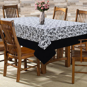Cotton Small Leaf with Border 6 Seater Table Cloths Pack of 1 freeshipping - Airwill