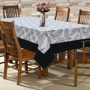 Cotton Wings Leaf with Border 6 Seater Table Cloths Pack of 1 freeshipping - Airwill
