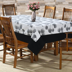 Cotton Root Leaf with Border 6 Seater Table Cloths Pack of 1 freeshipping - Airwill