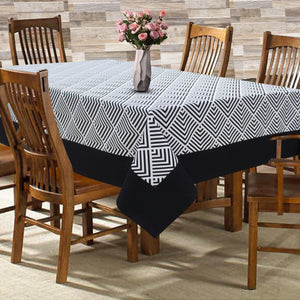 Cotton Diamond Check with Border 6 Seater Table Cloths Pack of 1 freeshipping - Airwill