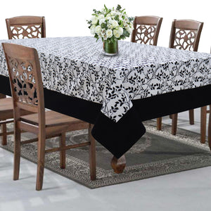 Cotton Small Leaf with Border 8 Seater Table Cloths Pack of 1 freeshipping - Airwill