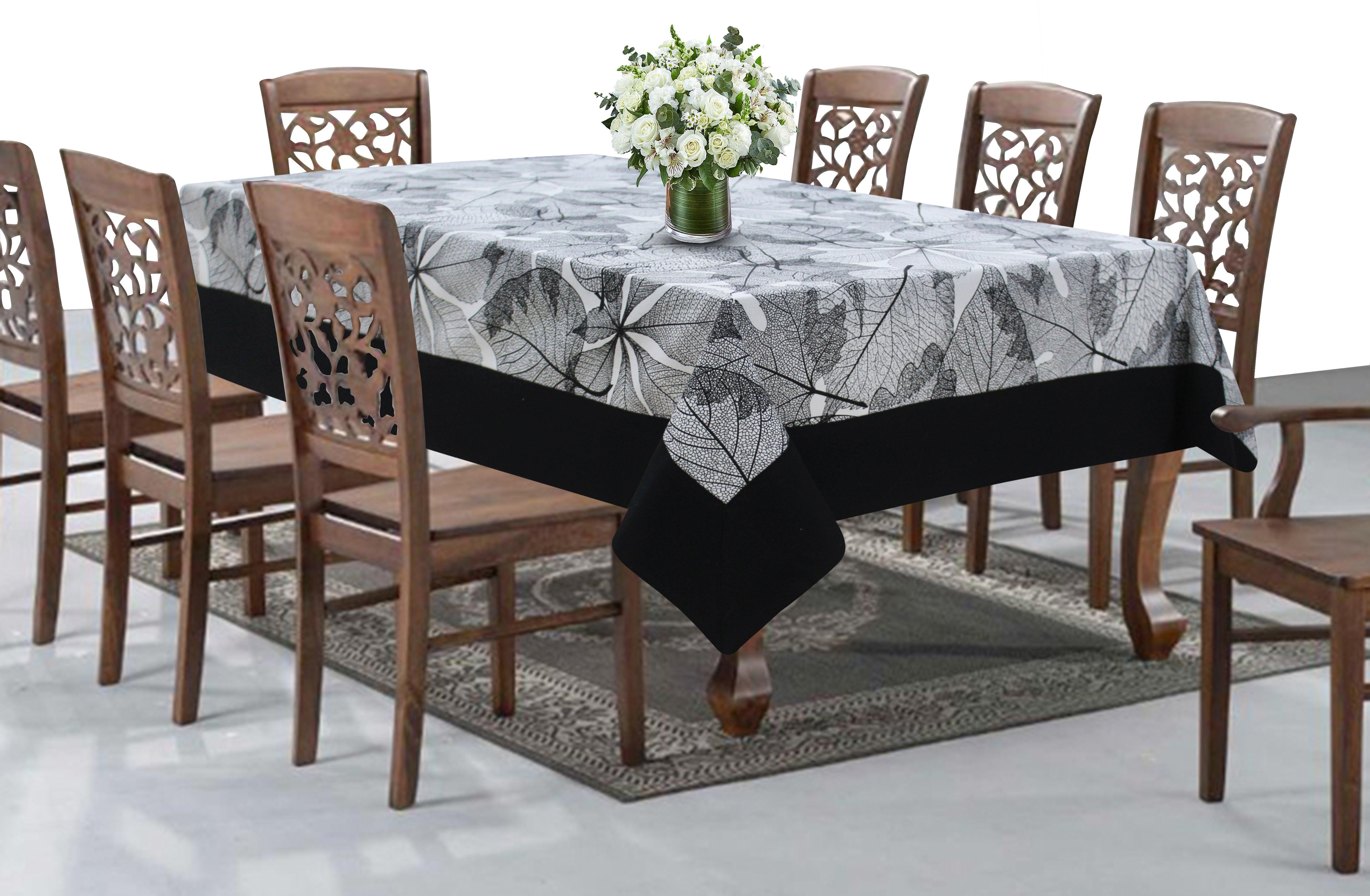 Cotton Palm Leaf with Border 8 Seater Table Cloths