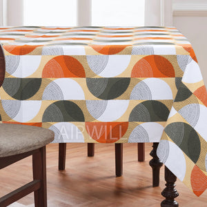Cotton Geometric Printed 6 Seater Table Cloths