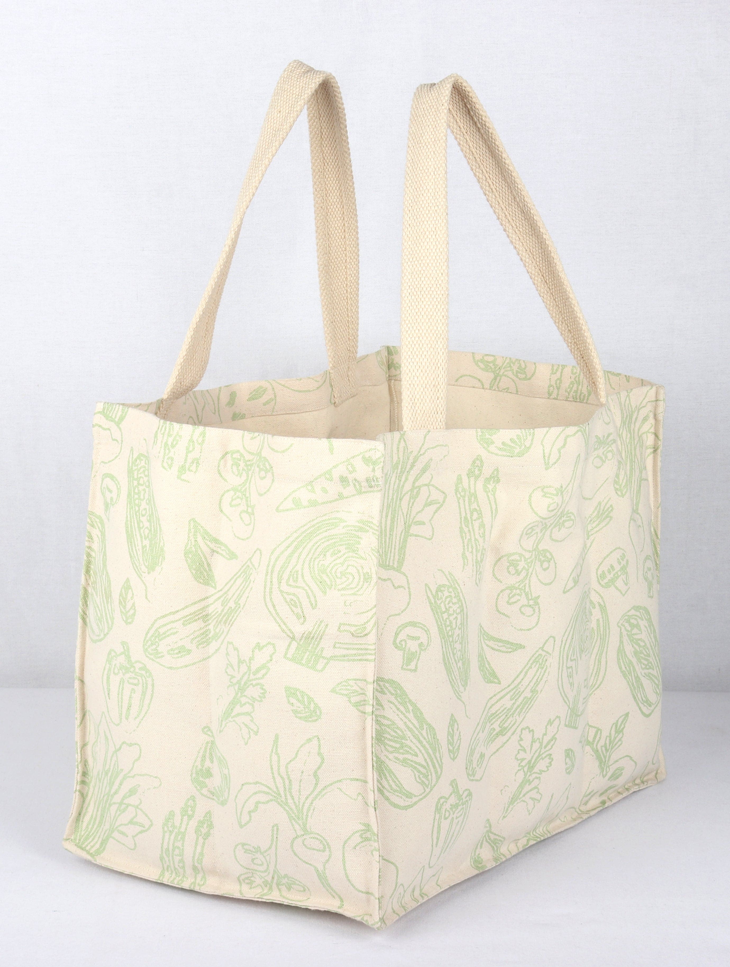 Cotton Canvas Vegetables / Grocery Shopping Bag