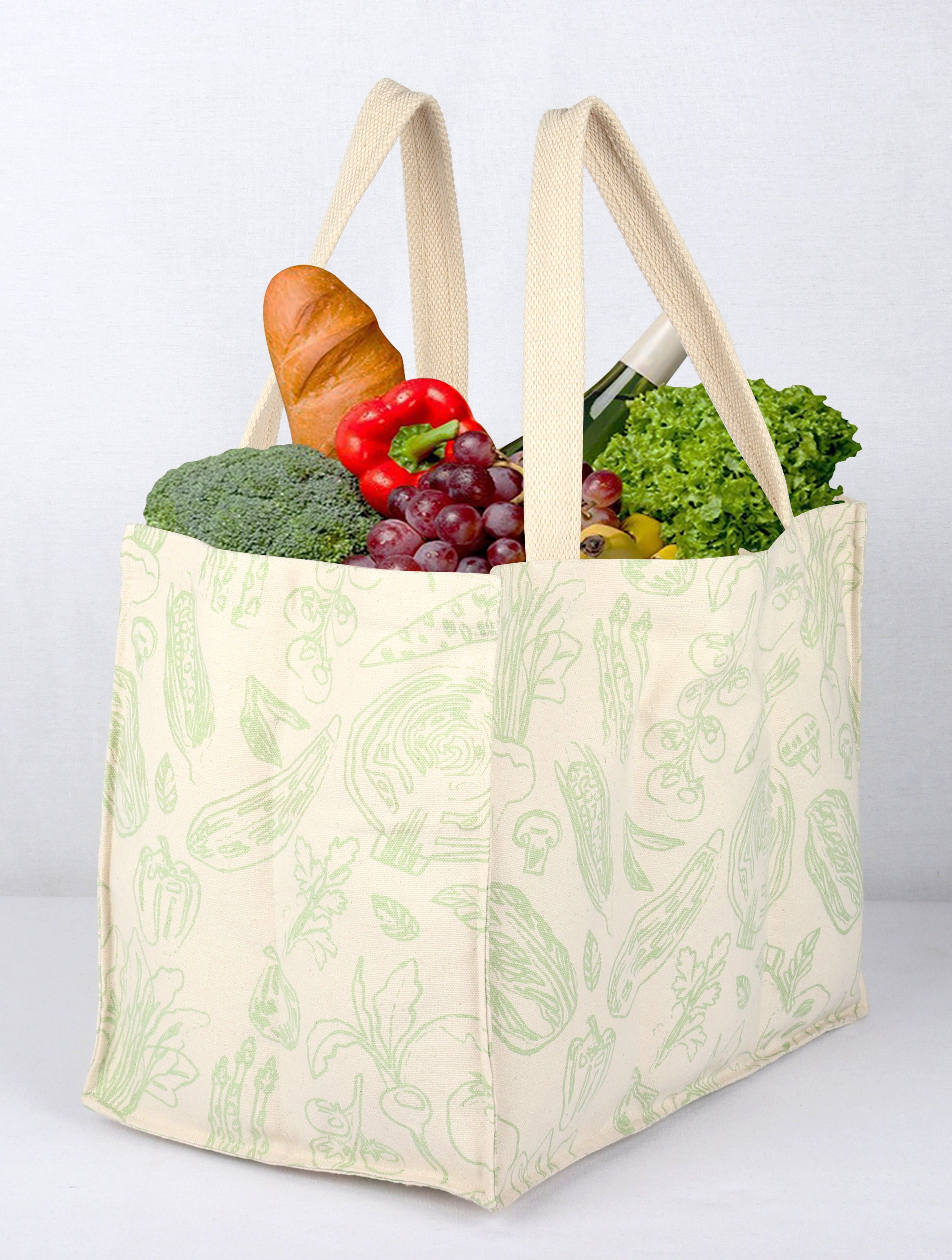 Cotton Canvas Vegetables / Grocery Shopping Bag