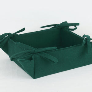 Cotton Christmas Solid Pattern Dining & Kitchen Bread Basket