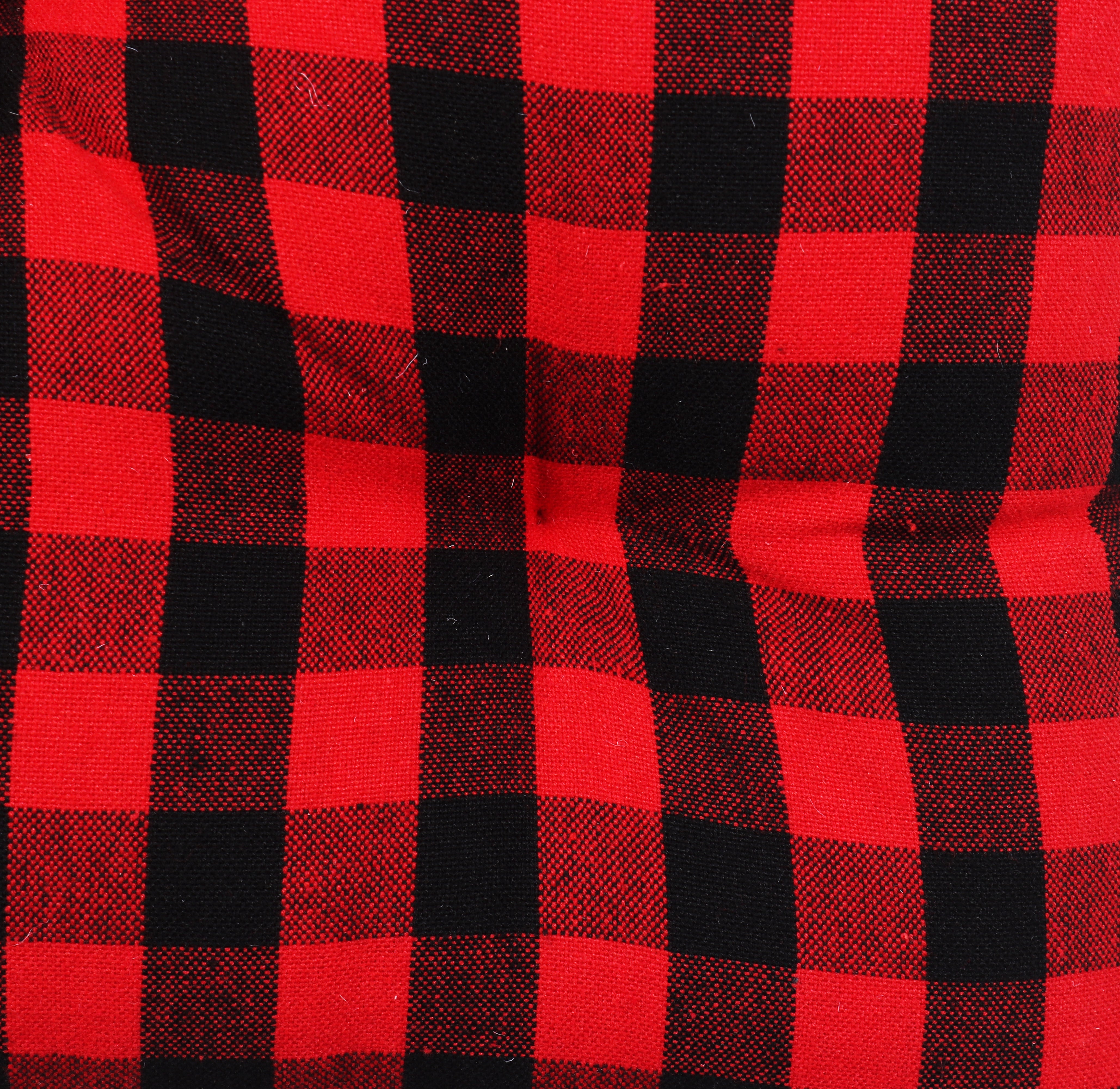 Cotton Christmas Pattern Checked Chair Pads, Pack Of 2