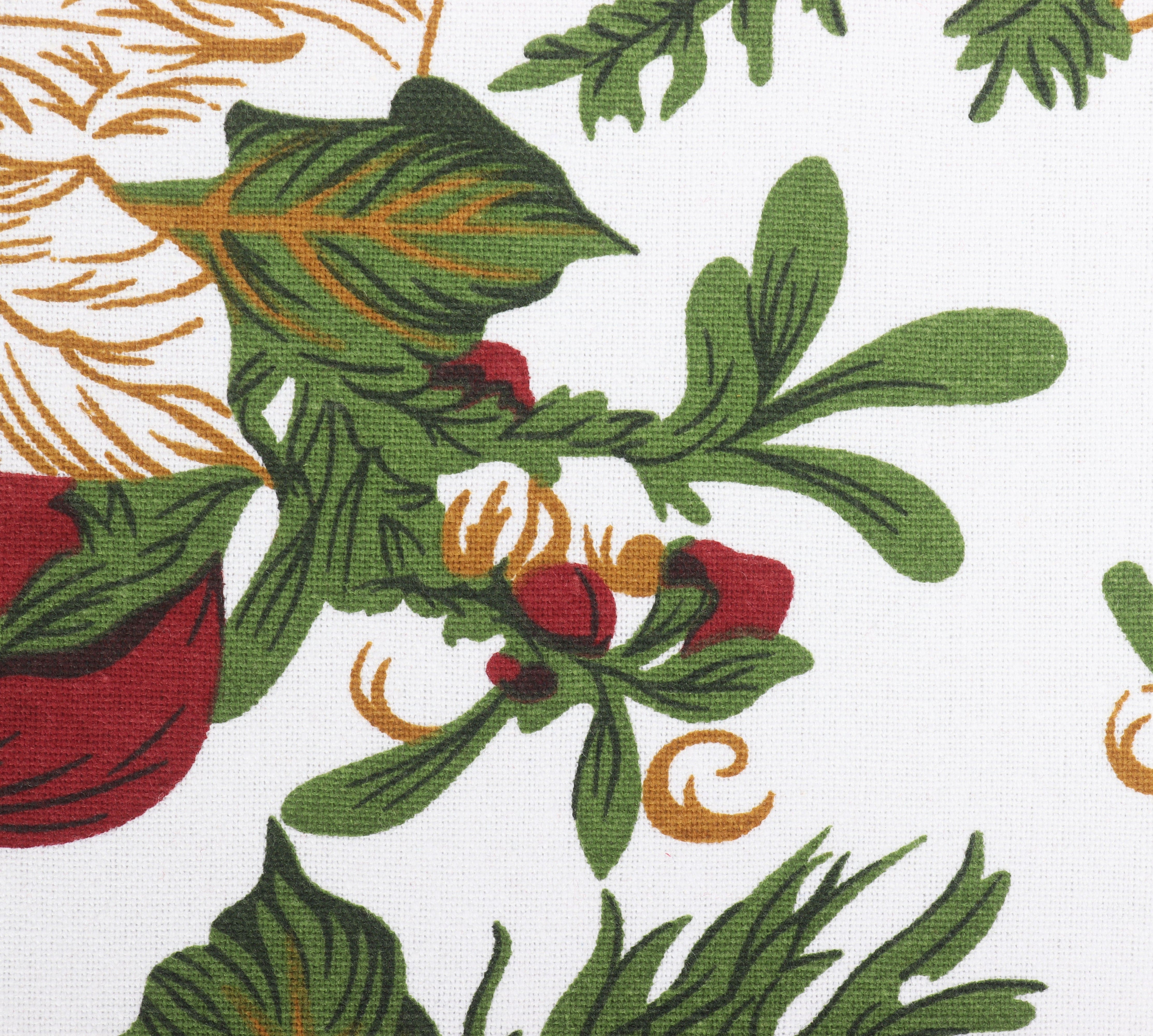 Cotton Christmas Floral Designed, Bell / Candy / Star / Tree Shaped Cushion with Recron Filled