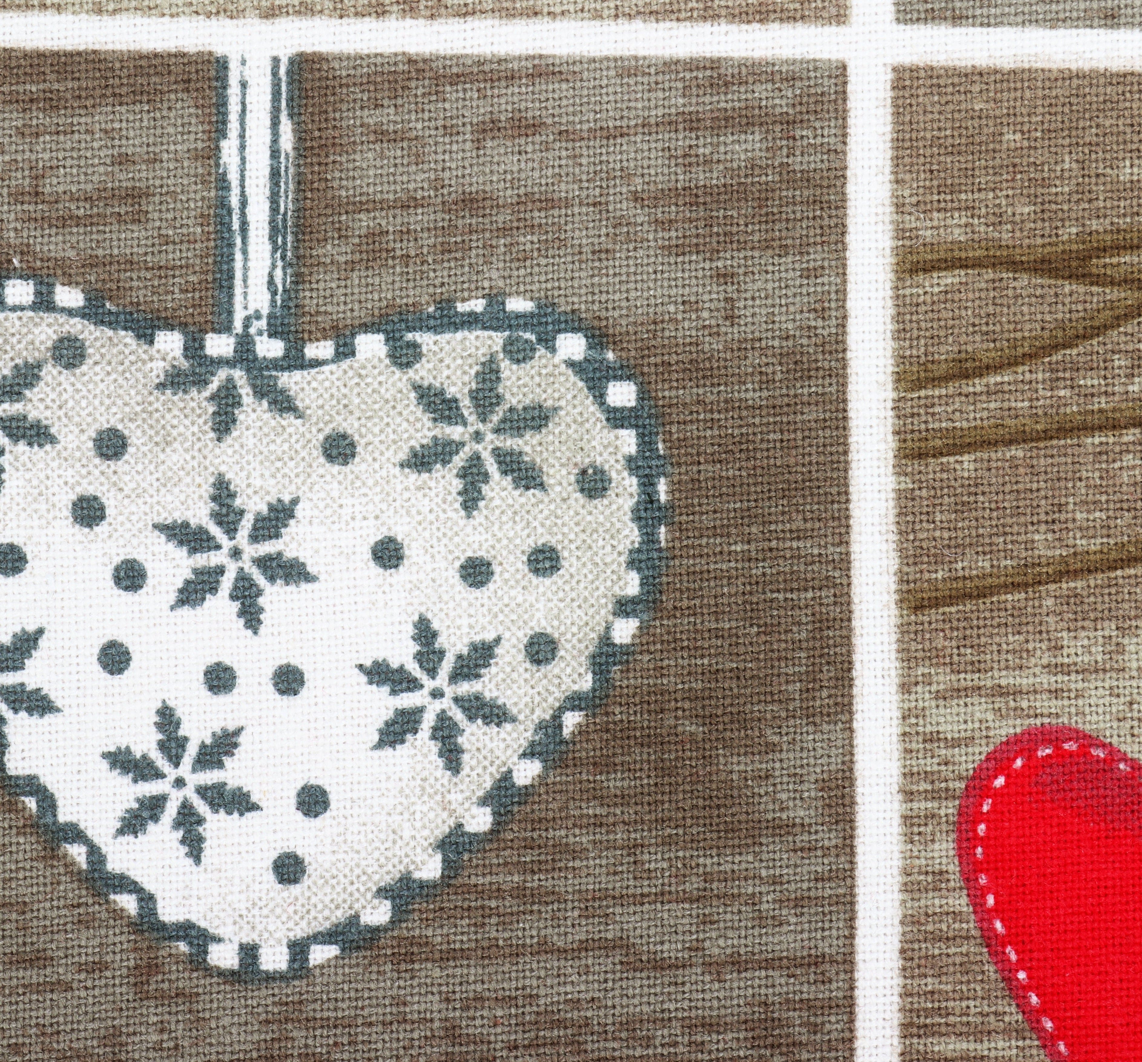 Cotton Christmas Heart Designed, Bell / Candy / Star / Tree Shaped Cushion with Recron Filled