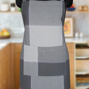 Cotton 4 Way Dobby Grey Free Size Apron