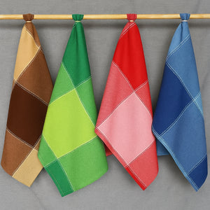 Cotton 4 Way Dobby Multicolor Kitchen Towels Pack Of 4 freeshipping - Airwill