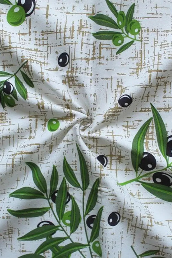 Cotton Anjoe Olive Leaf Free Size Apron