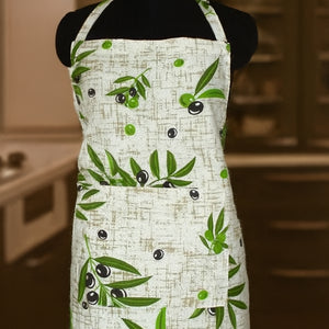Cotton Anjoe Olive Leaf Free Size Apron