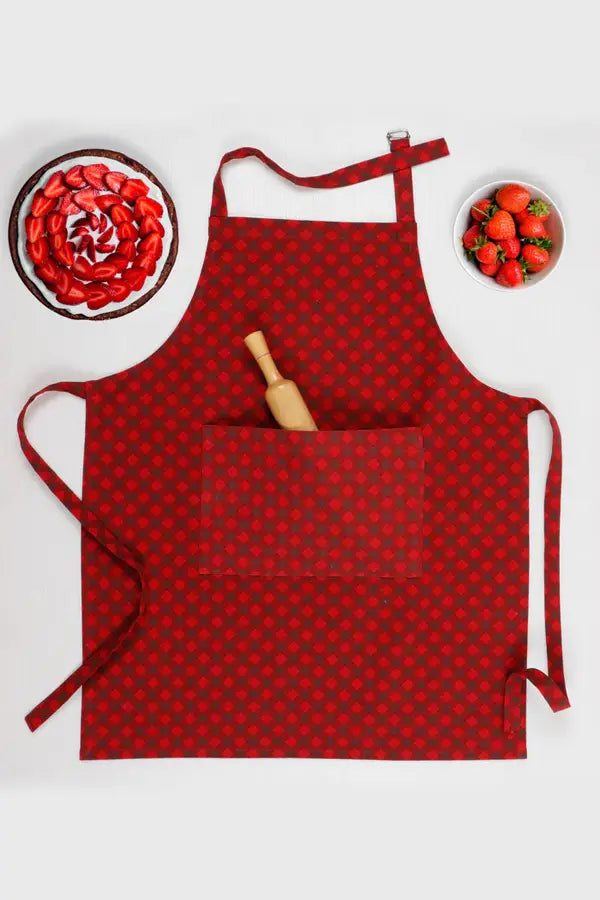 Cotton Buffalo Cross Free Size Apron
