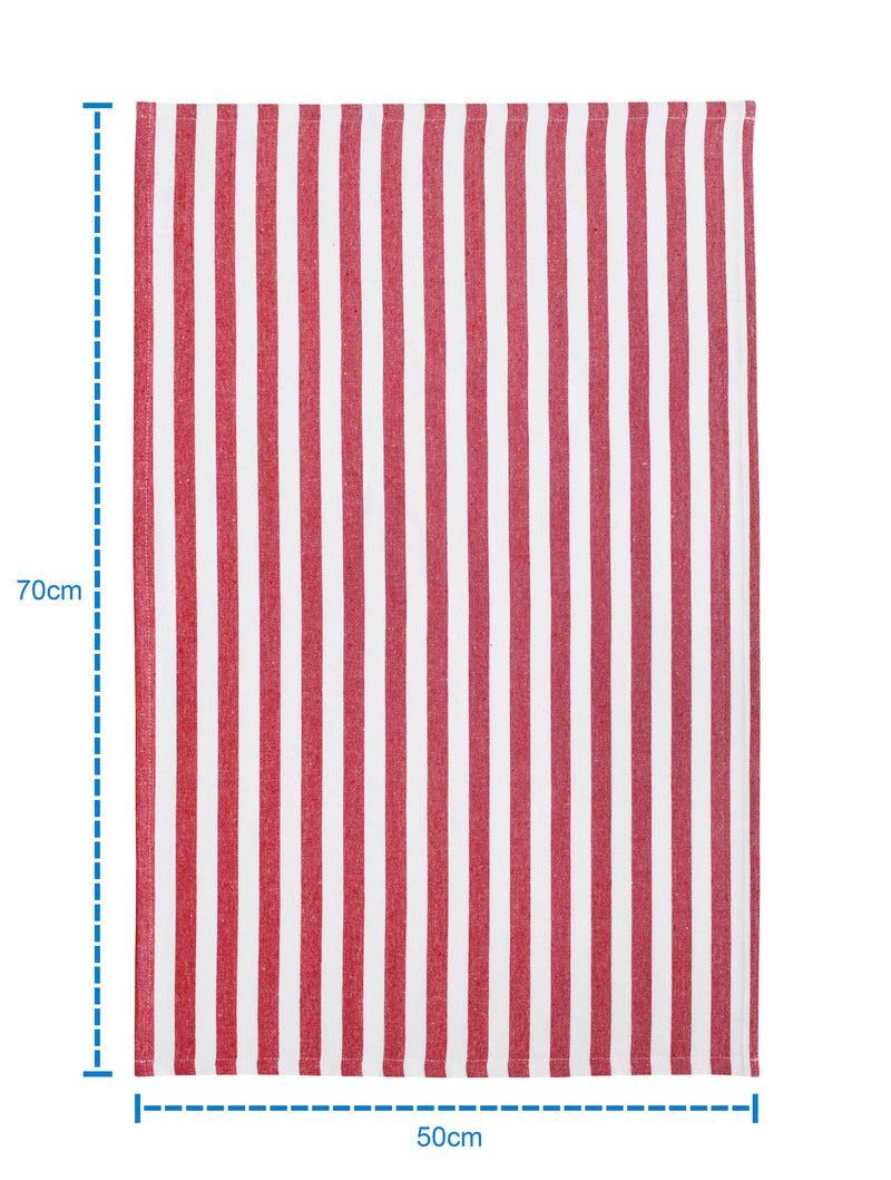 Cotton Candy Stripe Kitchen Towels Pack of 4