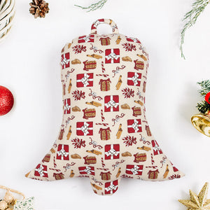 Cotton Christmas Small Gift Designed, Bell / Candy / Star / Tree Shaped Cushion with Recron Filled