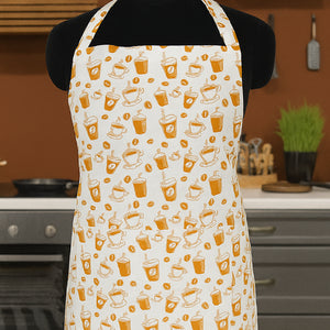 Cotton Cold Coffee Free Size Apron