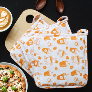 Cotton Cold Coffee Pot Holders Pack of 3