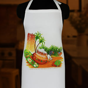 Cotton Design Pongal Free Size Apron