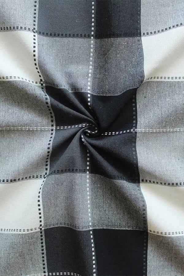 Cotton Dobby Black Free Size Apron