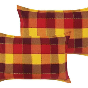 Cotton Dobby Red Pillow Covers Pack Of 2