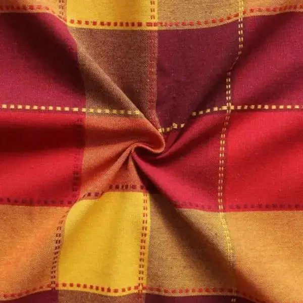 Cotton Dobby Red Table Placemats Pack Of 4