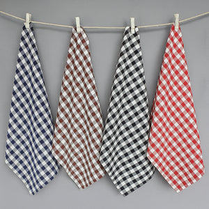 Cotton Gingham Check Multicolor Kitchen Towels Pack Of 4 freeshipping - Airwill