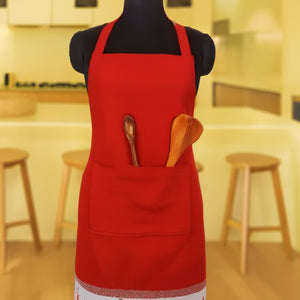 Cotton Gnomo Border Free Size Apron