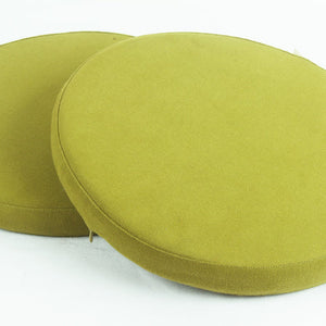 Cotton Green Round Chair Pad Pack of 2