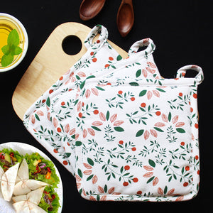 Cotton Kathambari Leaf Pot Holders Pack of 3