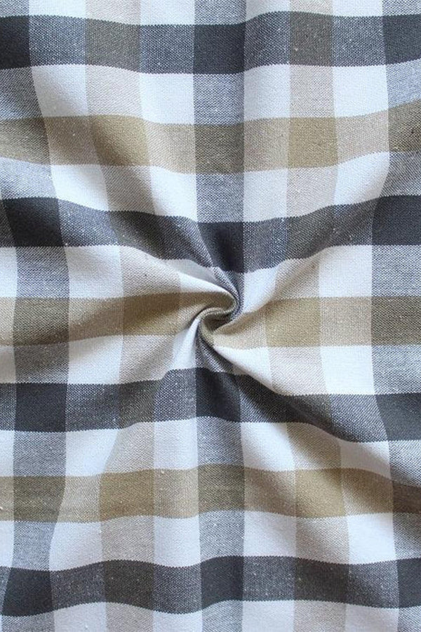 Cotton Lanfranki Grey Check Free Size Apron