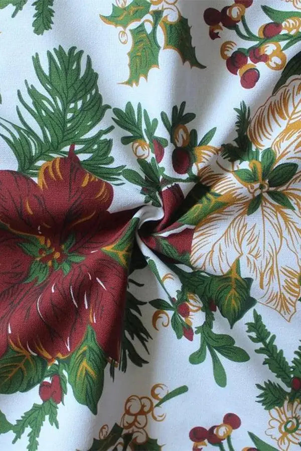 Cotton Maroon Flower Free Size Apron