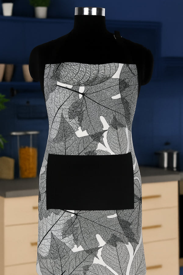 Cotton Palm Leaf With Solid Pocket Free Size Apron