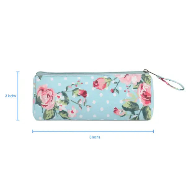 Cotton Blue Pencil Pouches Pack of 2